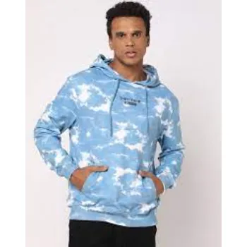 Blue  White Sweatshirt  Hoodies for Men